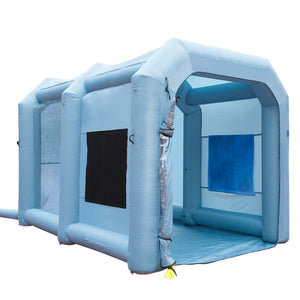 Inflatable Spray Booth | 13x10x9 ft Car Paint Tent with Filter System & Blower