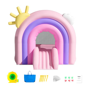 Inflatable Bounce House 2.8x2.3x2.3m | Includes Blower & Slide | For Ages 3-8