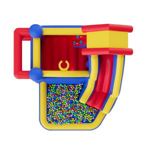 Inflatable Bounce House | 3.3x3x2.3m Outdoor Bouncy Castle with Slide & Blower | Backyard Playhouse for Kids 3–8 Years