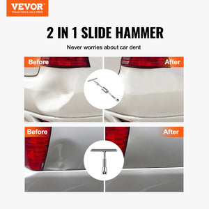 Dent Removal Kit 52 Piece | Paintless Repair with Slide Hammer & Puller Lines