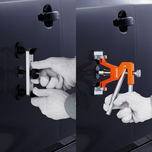 Dent Removal Kit 56 Piece | Paintless Car Dent Repair Tools with Golden Lifter, Bridge Puller & Hot Glue Gun | For Auto Dents & Hail Damage
