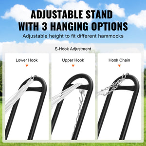 Steel Hammock Stand | 450lb Capacity Frame for 6.9–12.8ft Hammocks