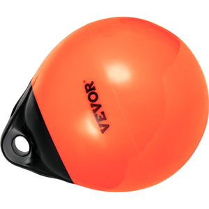 Marine Buoy Balls | 15" Inflatable PVC Mooring Markers | Heavy Duty Orange Boat Floats