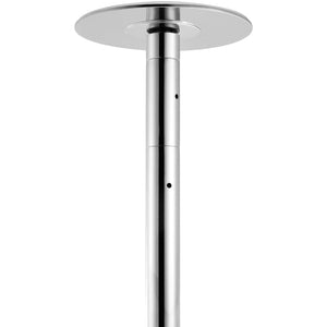 Professional Spinning & Static Dancing Pole | 45mm Stainless Steel | Height Adjustable & Removable | Fitness Exercise Pole for Home, Gym & Club | Silver