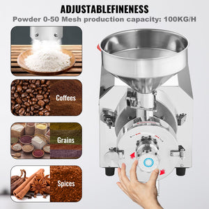 Grain Mill Grinder 3000W | Heavy Duty Food Processing Machine