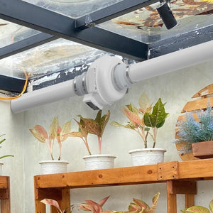 Radon Mitigation Fan Kit | 6" to 4.5" Inline Duct Fan | Quiet 380 CFM Airflow