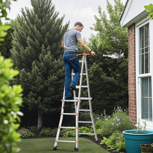 Telescoping Ladder | A-Frame 20FT Extension | Multi-Function for Home & Work