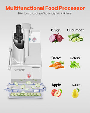 Food Processor & Chopper | 6 Stainless Steel Blades | Food-Grade Design
