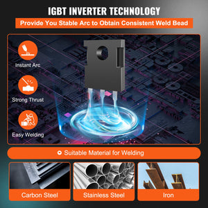 MIG Welder | MIG-270 MMA TIG IGBT DC Inverter Welding Machine | Digital Display Multi-Function Welder