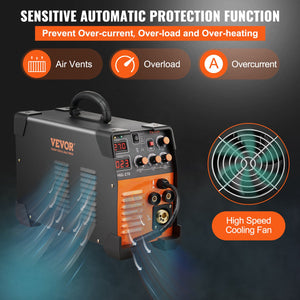 MIG Welder | MIG-270 MMA TIG IGBT DC Inverter Welding Machine | Digital Display Multi-Function Welder