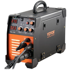 MIG Welder | MIG-270 MMA TIG IGBT DC Inverter Welding Machine | Digital Display Multi-Function Welder