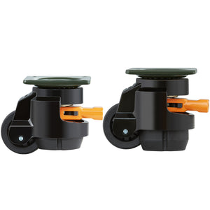 Leveling Casters 4 Pack | 500kg Load | Adjustable Swivel with Feet