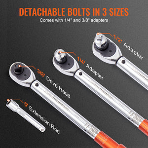 Adjustable Torque Wrench 1/2" Drive | 10-150 ft.lb / 14-204 Nm