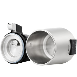 Water Distiller | 4L Dual-Temp Distilled Water Maker with Timer | Silver Finish