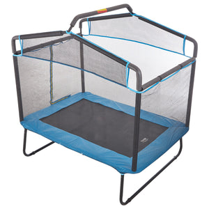 Kids Trampoline | 6ft Toddler Mini Trampoline with Net, Hammock & Gym Bar | Indoor/Outdoor Birthday Gift for Kids 3+