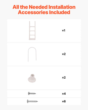 Pool Ladder | 4-Step Double Handrails for 122–137cm Deck Pools