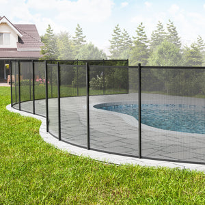 Pool Safety Fence 4'x12' | Removable Child & Pet Barrier with DIY Installation