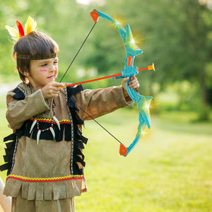 Kids Archery Set | LED Bow with 10 Arrows | Outdoor Play Kit