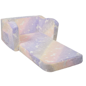 Foldable Baby Chair | 2-in-1 Lounger Sofa | Glow-in-the-Dark Kids Seat