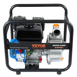 Gasoline Water Pump | 50mm 6.5HP 4-Stroke Engine Transfer Pump