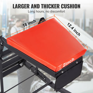 Automotive Topside Creeper | Adjustable 48"-76" Height | 181kg Capacity Heavy Duty Foldable Frame