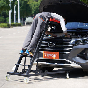 Automotive Topside Creeper | Adjustable 48"-76" Height | 181kg Capacity Heavy Duty Foldable Frame