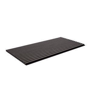 Wood Slat Acoustic Panels | 23.6"x47.2" Modern Wall Cladding | Black Oak Finish