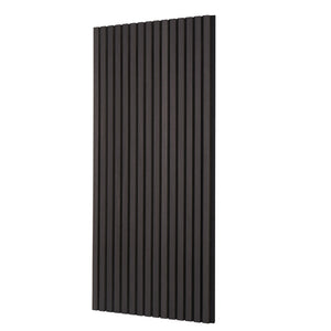 Wood Slat Acoustic Panels | 23.6"x47.2" Modern Wall Cladding | Black Oak Finish