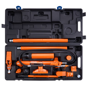 Hydraulic Jack Kit | 12 Ton Porta Power Body Frame Repair Set with Air Pump