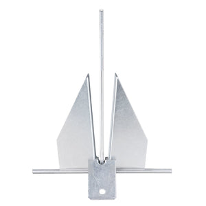 Fluke Anchor Kit | 8.5lb Galvanized Steel with Chain, Rope & Shackles