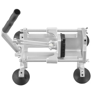 Commercial Vegetable Slicer | 1/2" Stainless Steel & Aluminum Manual Cutter | For Potatoes, Onions & Lemons