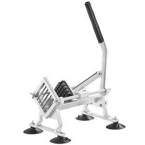 Commercial Vegetable Slicer | 1/2" Stainless Steel & Aluminum Manual Cutter | For Potatoes, Onions & Lemons