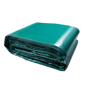 PVC Waterproof Tarp 16.5x29.5ft | Heavy Duty Green Tarpaulin with Grommets & Reinforced Edges