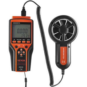 Handheld Anemometer | Digital Wind Speed, Temperature & CFM Meter with Backlight