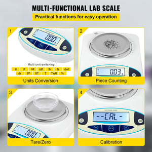 Lab Analytical Balance | Precision Scale 500g x 0.01g