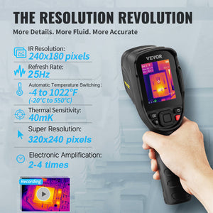 Infrared Thermal Imager | 2MP Visible Light Camera | 240x180 IR Resolution
