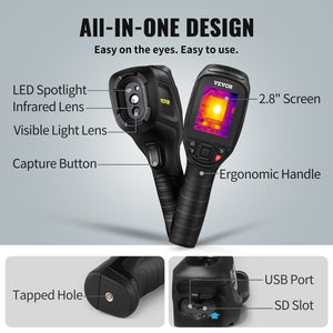 Infrared Thermal Imager | 2MP Visible Light Camera | 240x180 IR Resolution