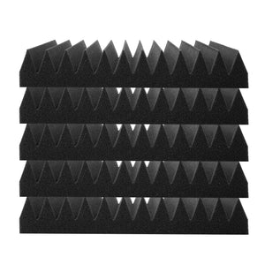 Acoustic Foam Panels | 50-Pack 12x12x2" for Studio Wall & Ceiling