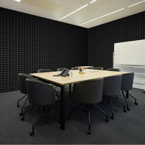 Acoustic Foam Panels 4 Pack | 48" x 24" x 2" | For Soundproofing Walls & Ceilings