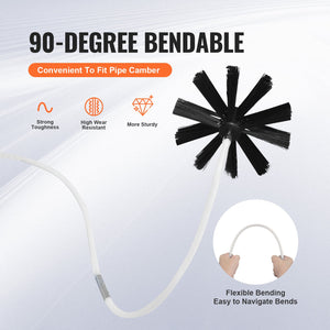 Dryer Vent Cleaner Kit 9.14m | 22 Piece Duct Cleaning Brush | Flexible Lint Trap Brush & Connectors for Dryer Maintenance