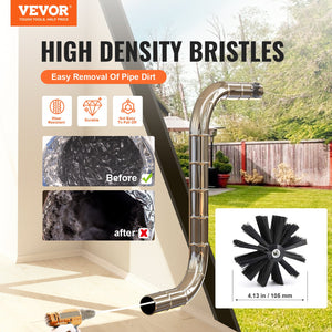 Dryer Vent Cleaner Kit 12.2m | 29 Piece Duct Cleaning Brush | Flexible Lint Trap Brush & Connectors for Dryer Maintenance