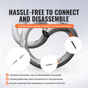 Dryer Vent Cleaner Kit 12.2m | 29 Piece Duct Cleaning Brush | Flexible Lint Trap Brush & Connectors for Dryer Maintenance