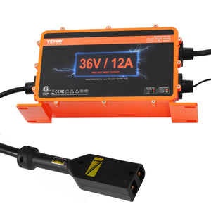 Golf Cart Charger | 12A Smart Battery Charger for EZGO | IP67