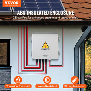 Solar PV Combiner Box 4 String 10A | IP65 ABS Case for Solar Panel Systems