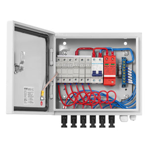Solar PV Combiner Box | 6-String 10A Steel Case IP65 Rated