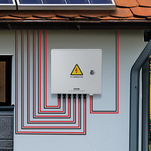 Solar PV Combiner Box | 6-String 10A Steel Case IP65 Rated
