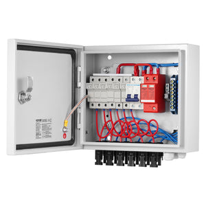 Solar PV Combiner Box | 6-String 10A Steel Case IP65 Rated
