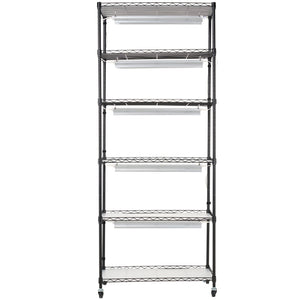 Indoor Plant Stand | 6-Tier 192W Grow Shelf with Lights | 70.9" Tall