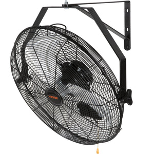 Industrial Wall Fan | 17.6" Waterproof Metal Fan with 3 Speeds