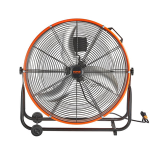 Drum Fan 24" | High Velocity Industrial Fan with Timer | 3-Speed